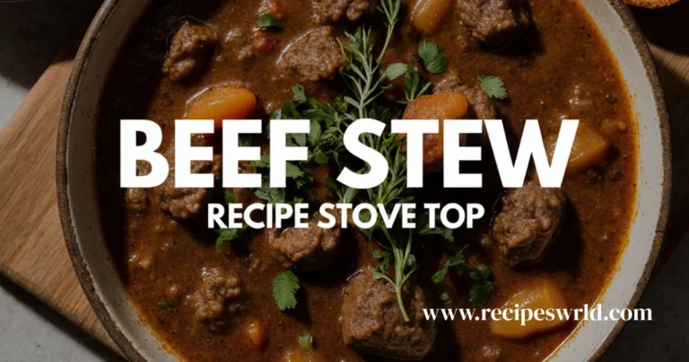 beef stew recipe stove top